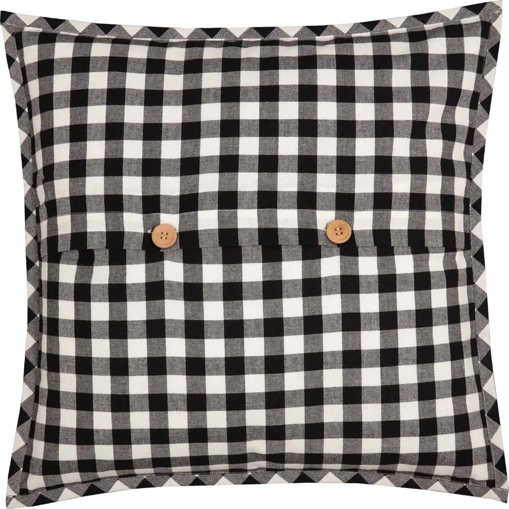 Check Modern Farmhouse Black Pillow Cover ONLY 20Lx20W